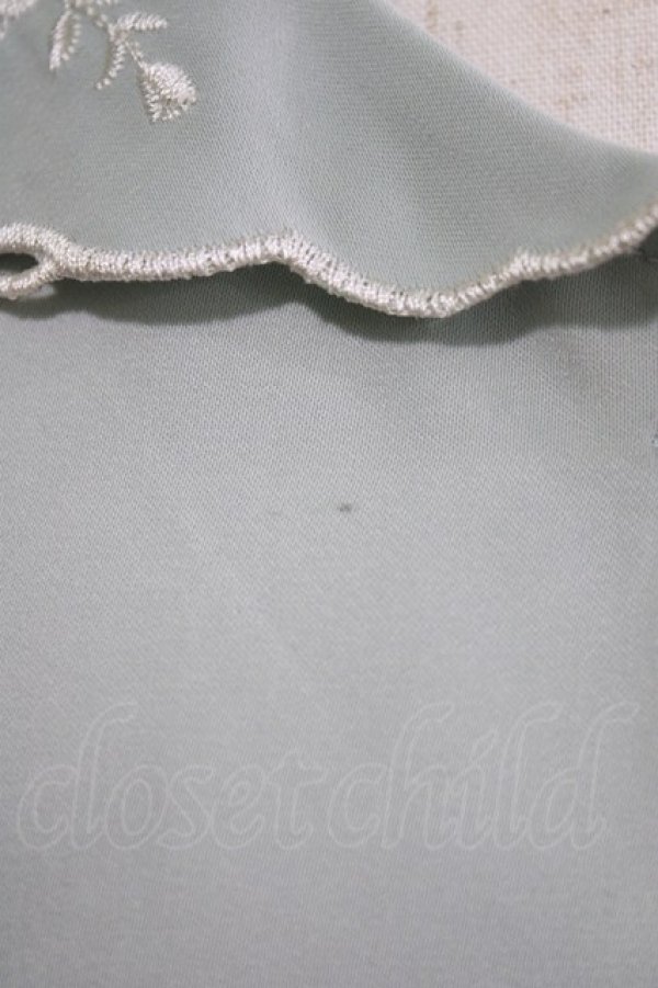 画像5: an another angelus / ローズ刺繍ハシゴカットワーク衿ブラウス Free MINT H-26-02-23-040-CA-BL-NS-ZH (5)