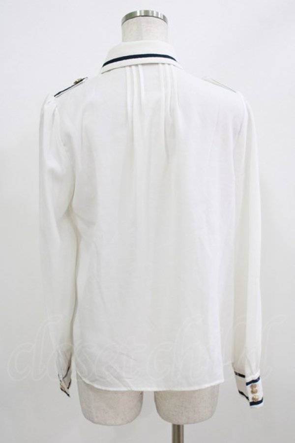 画像3: Amavel / 迷宮剣士のリバーシブルクロスタイブラウス Free オフ/ネイビー H-26-02-23-041-CA-BL-NS-ZH (3)