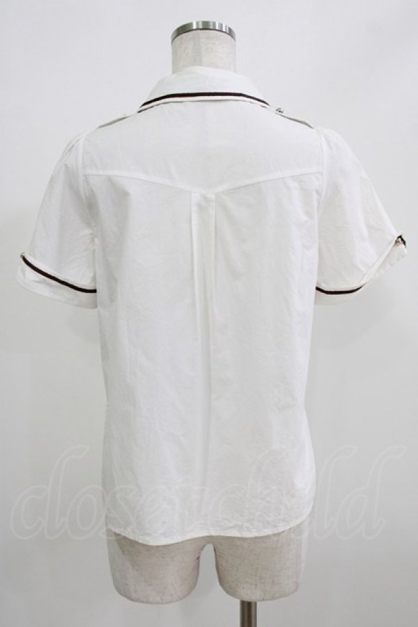 画像3: Amavel / 大佐勲章ミリタリーネクタイシャツ Free オフ/ベージュ H-26-02-23-043-CA-BL-NS-ZH (3)