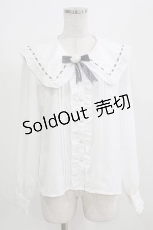 画像: Amavel / Marshmallow Bunnyブラウス Free オフ/グレー H-26-02-23-044-CA-BL-NS-ZH