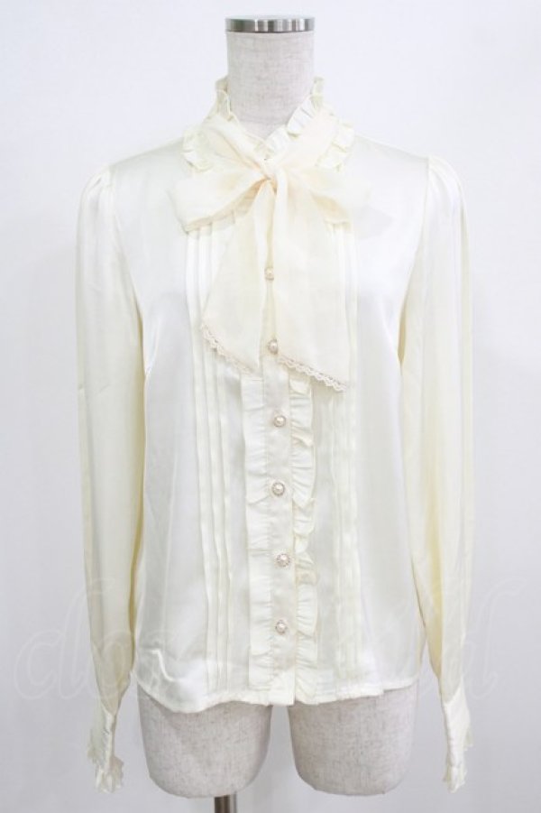 画像1: Amavel / ボウタイブラウス Free アイボリー H-26-02-23-045-CA-BL-NS-ZH (1)