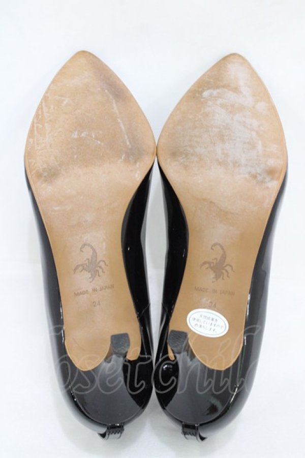 画像3: HYSTERIC GLAMOUR / PATENT LEATHER POINTED TOE パンプス 24 ブラック H-26-02-23-1003-PU-SH-KB-ZH (3)