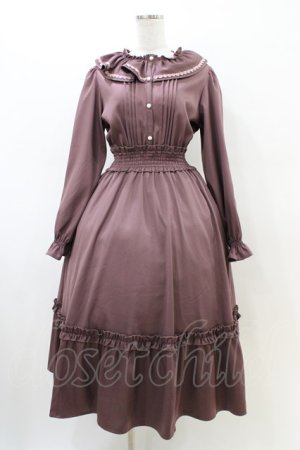 画像: m petit by misako / AOK*フリルカラータックワンピース M 濃桃 H-26-02-23-1043-LO-OP-KB-ZH