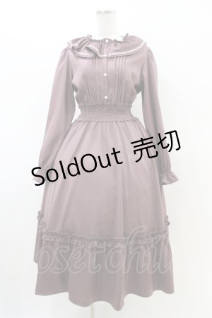 画像: m petit by misako / AOK*フリルカラータックワンピース M 濃桃 H-26-02-23-1043-LO-OP-KB-ZH