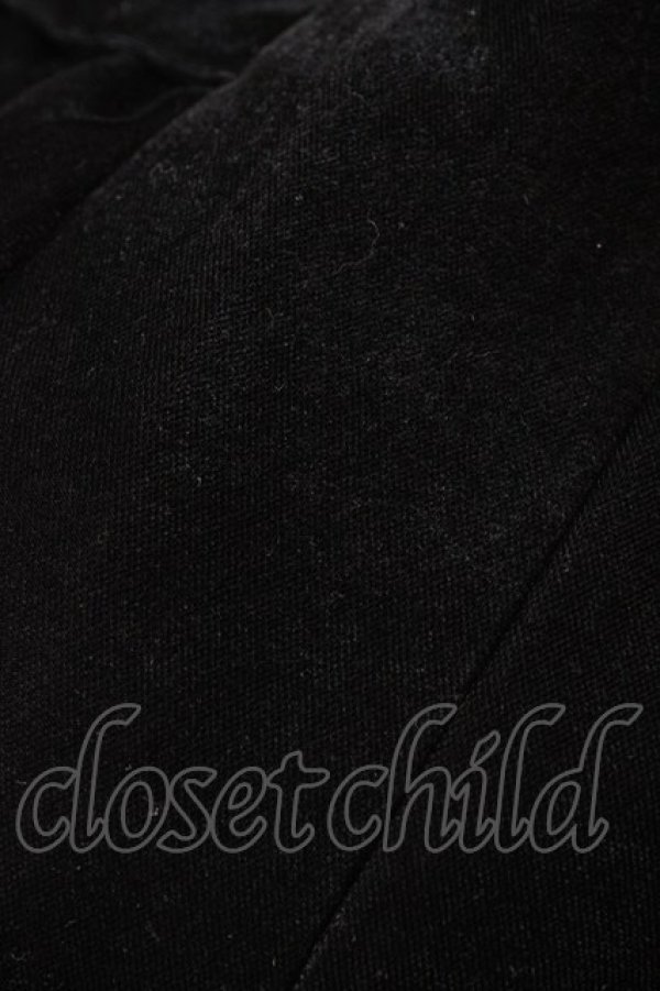 画像3: Jane Marple Dans Le Salon / レーヨンベルベットのワンピース M ブラック H-26-02-23-1046-JM-OP-AK-ZH (3)