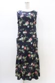 画像1: Jane Marple Dans Le Salon / Days of mimosas sleeveless dress M ダークネイビー H-26-02-23-1048-JM-OP-AK-ZH (1)
