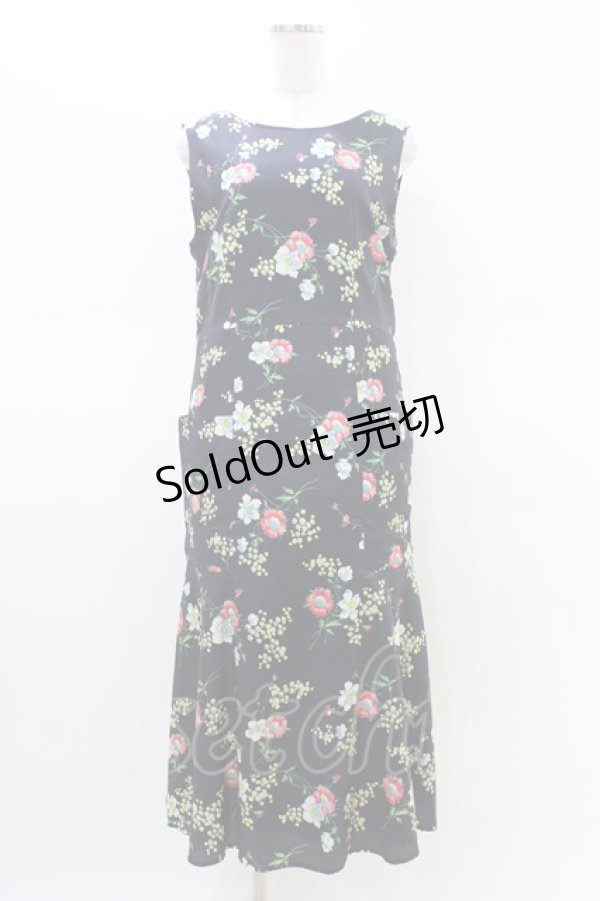 画像1: Jane Marple Dans Le Salon / Days of mimosas sleeveless dress M ダークネイビー H-26-02-23-1048-JM-OP-AK-ZH (1)