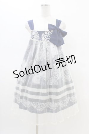 画像: Emily Temple cute / Frozen rabbitチュールワンピース  ネイビー H-26-02-23-1050-ET-OP-KB-ZH