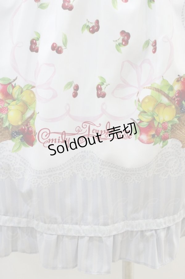画像3: Emily Temple cute / Fruitバスケットノースリーブワンピース  サックス H-26-02-23-1052-ET-OP-KB-ZH (3)