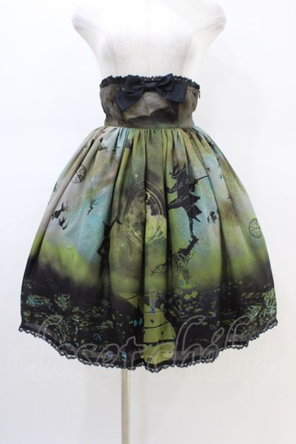 画像1: ALICE and the PIRATES / The Ticking Clock 星屑の歯車とどこにもない国 スカート  ブラック H-26-02-23-1053-PA-SK-KB-ZH (1)