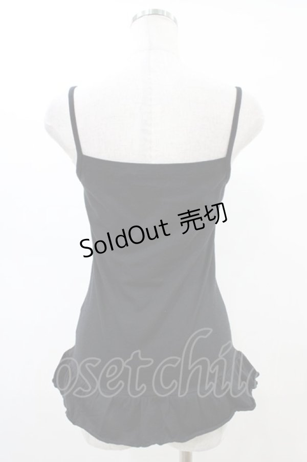 画像2: PEACE NOW / プリントフリルキャミソール M 黒 H-26-02-23-1056-PU-TO-AK-ZH (2)