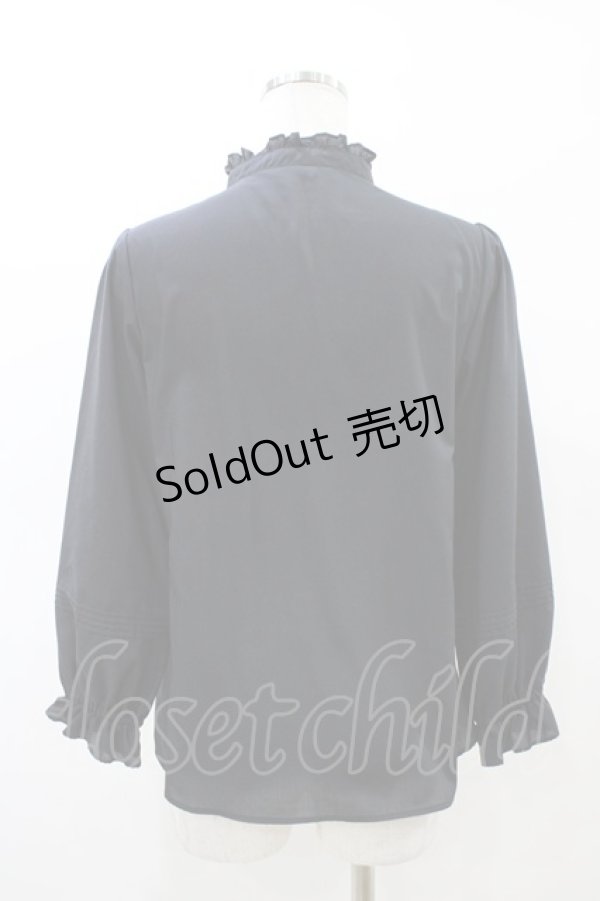 画像2: Emily Temple cute / ヨークギャザーブラウス  ブラック H-26-02-23-1059-ET-BL-KB-ZH (2)