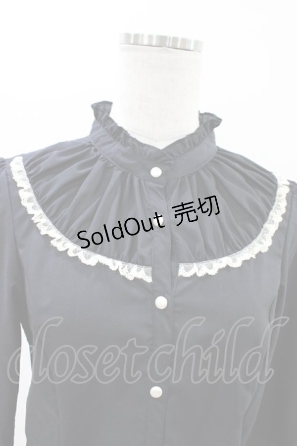 画像3: Emily Temple cute / ヨークギャザーブラウス  ブラック H-26-02-23-1059-ET-BL-KB-ZH (3)