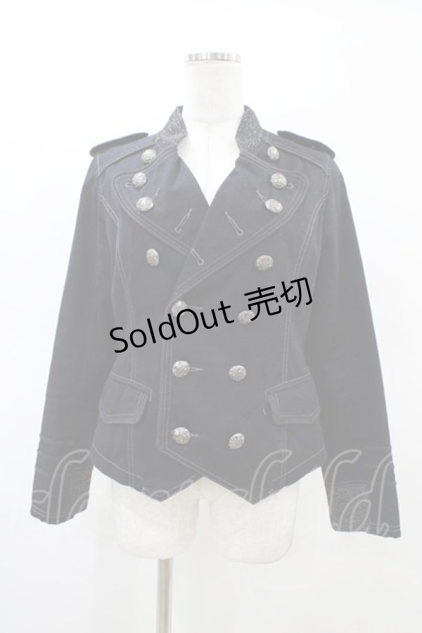 画像1: ALGONQUINS / ダブルボタンジャケット F 黒 H-26-02-23-1060-AL-JA-AK-ZH (1)