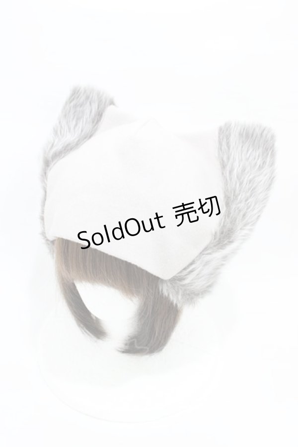画像1: MILKBOY / CAT BOY HAT  シルバー H-26-02-23-1006-MB-AC-KB-ZH (1)
