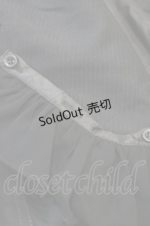 画像3: ALGONQUINS / 裾フリルジャケット F 黒 H-26-02-23-1061-AL-TO-AK-ZH (3)