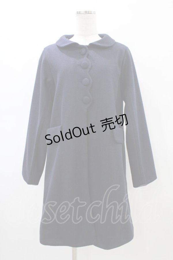 画像1: Fi.n.t / スカラップコート  ネイビー H-26-02-23-1062-CA-CO-KB-ZH (1)