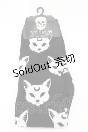 画像: KILL STAR / ハイソックス  ブラック H-26-02-23-1010-SL-ZA-KB-ZH
