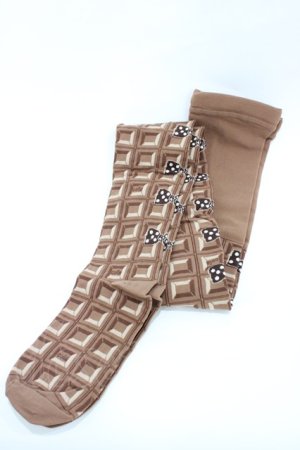 画像: Emily Temple cute / チョコ＆水玉リボンタイツ  チョコレート H-26-02-23-1013-ET-ZA-KB-ZH