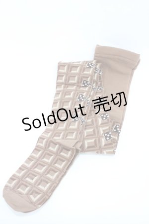 画像: Emily Temple cute / チョコ＆水玉リボンタイツ  チョコレート H-26-02-23-1013-ET-ZA-KB-ZH