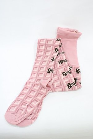 画像: Emily Temple cute / チョコ＆水玉リボンタイツ  ストロベリー H-26-02-23-1014-ET-ZA-KB-ZH