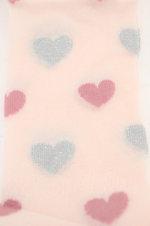 画像2: MILK / グリッターハートオーバーニー  ピンク H-26-02-23-1016-ML-ZA-KB-ZH (2)
