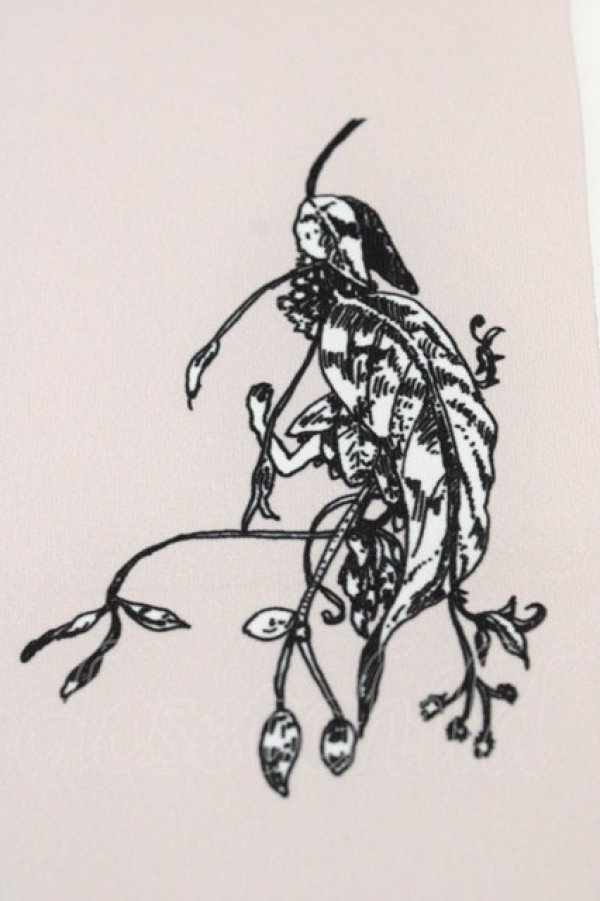 画像2: ネバアランド / 葉っぱの妖精タイツ  灰 H-26-02-23-1018-LO-ZA-KB-ZH (2)