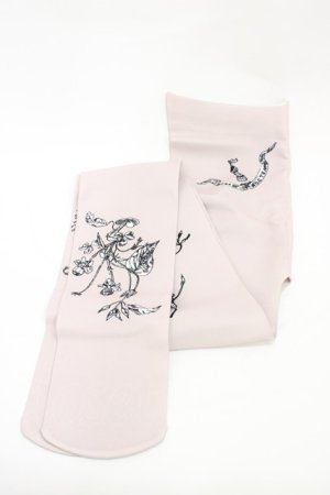 画像: ネバアランド / 葉っぱの妖精タイツ  灰 H-26-02-23-1020-LO-ZA-KB-ZH