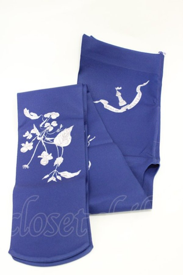 画像1: ネバアランド / 葉っぱの妖精タイツ  青 H-26-02-23-1022-LO-ZA-KB-ZH (1)