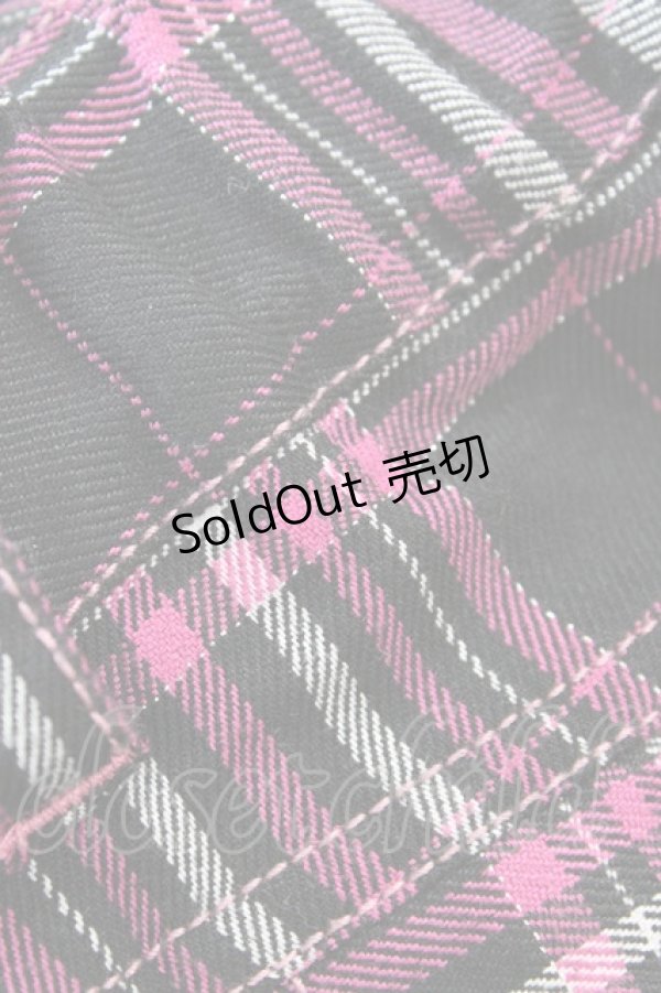 画像5: ALGONQUINS / サロペットバルーンパンツ F ピンク×黒 H-26-02-23-1034-AL-PA-AK-ZH (5)