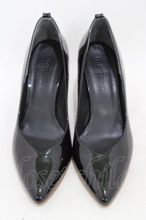 画像: HYSTERIC GLAMOUR / PATENT LEATHER POINTED TOE パンプス 24 ブラック H-26-02-23-1003-PU-SH-KB-ZH