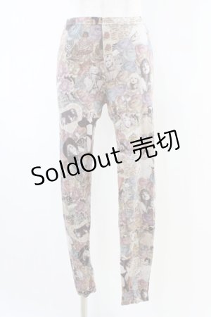 画像: HYSTERIC GLAMOUR / プリントレギンス  ブラウン H-26-02-23-1037-PU-PA-KB-ZH