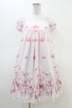 画像: Emily Temple cute / Crown BUNNYワンピース  ピンク H-26-02-23-1038-ET-OP-KB-ZH