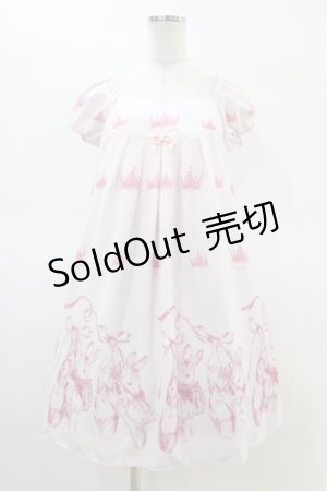 画像: Emily Temple cute / Crown BUNNYワンピース  ピンク H-26-02-23-1038-ET-OP-KB-ZH
