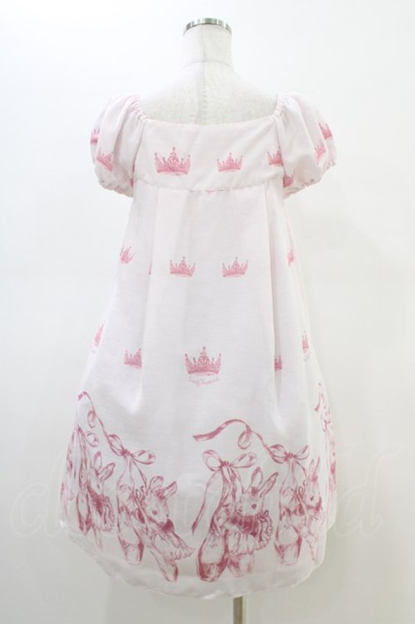 画像2: Emily Temple cute / Crown BUNNYワンピース  ピンク H-26-02-23-1038-ET-OP-KB-ZH (2)