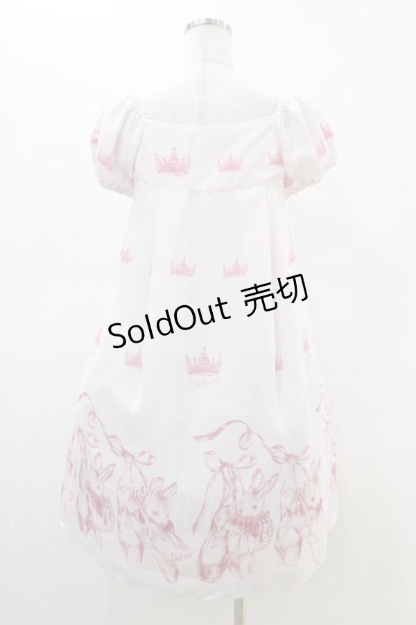 画像2: Emily Temple cute / Crown BUNNYワンピース  ピンク H-26-02-23-1038-ET-OP-KB-ZH (2)