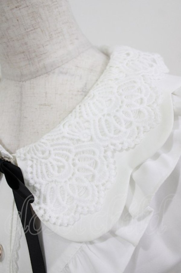 画像4: axes femme POETIQUE / レースビック襟ブラウス M オフ H-26-02-23-050-AX-TO-NS-ZH (4)