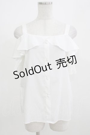 画像: LODISPOTTO / オフショルブラウス M ホワイト H-26-02-23-052-LO-BL-NS-ZH