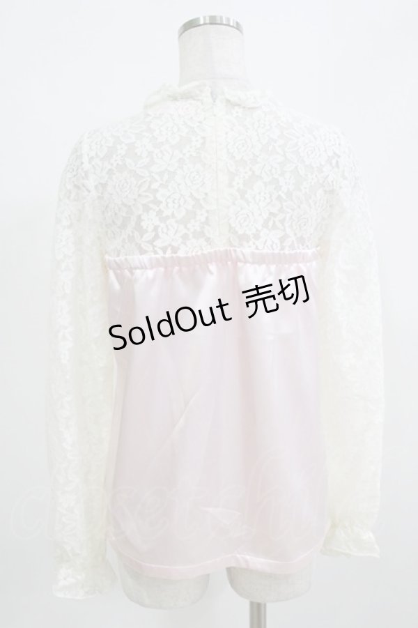 画像3: Swankiss / レース切替トップス Free ピンク H-26-02-23-053-CA-TO-NS-ZH (3)