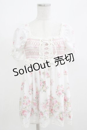 画像: LIZ LISA / 花柄チュニック Free オフ H-26-02-23-055-LO-TO-NS-ZH