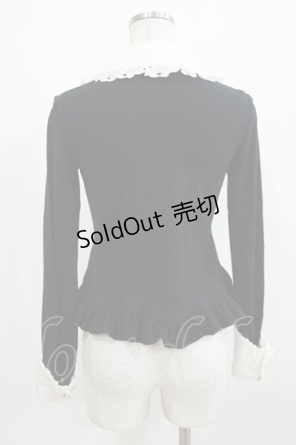 画像3: Angelic Pretty / ピンタックハートボタン切替カットソー Free ブラック H-26-02-23-056-AP-TO-NS-ZH (3)