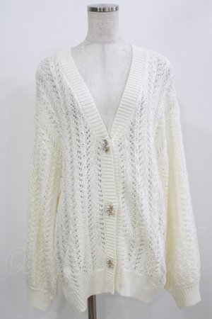 画像: evelyn / ビジューボタンカーディガン Free オフ H-26-02-23-058-LO-TO-NS-ZH