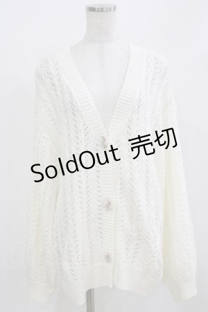 画像: evelyn / ビジューボタンカーディガン Free オフ H-26-02-23-058-LO-TO-NS-ZH