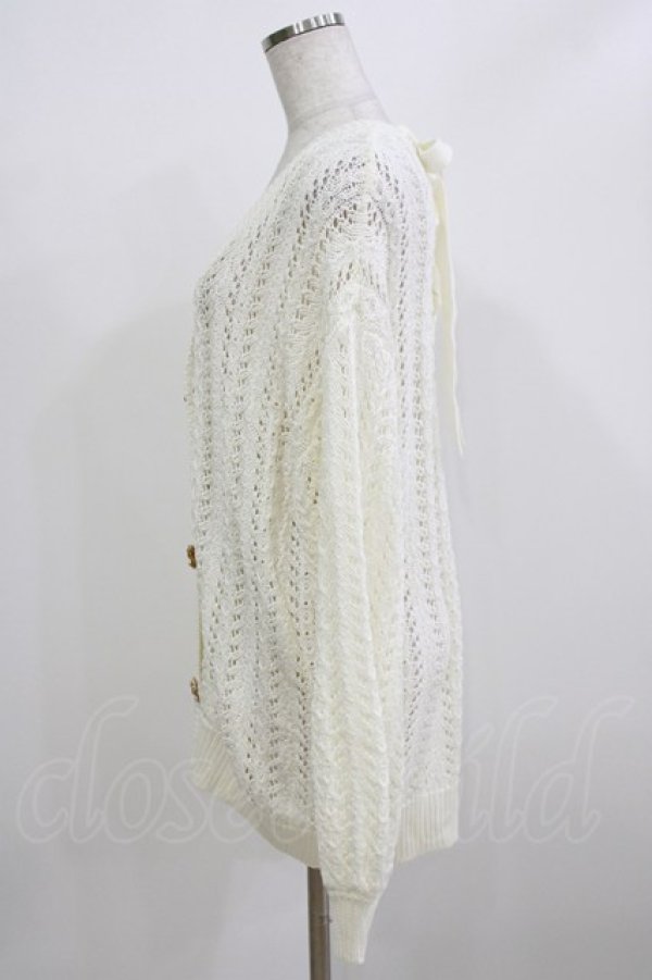 画像2: evelyn / ビジューボタンカーディガン Free オフ H-26-02-23-058-LO-TO-NS-ZH (2)