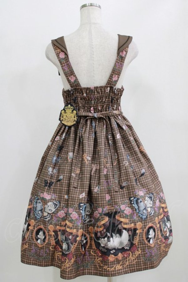 画像3: ALICE and the PIRATES / Dual face 〜phantom and truth〜柄ジャンパースカートII Free ブラウン H-26-02-23-006-PA-OP-NS-ZH (3)