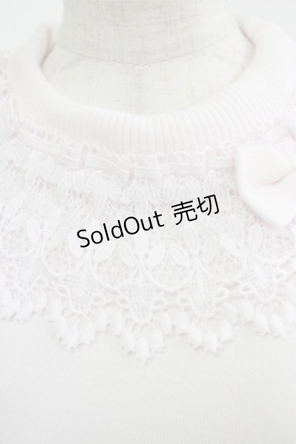 画像4: axes femme kawaii / レーシーフリルニットプル M ピンク H-26-02-23-059-AX-TO-NS-ZH (4)