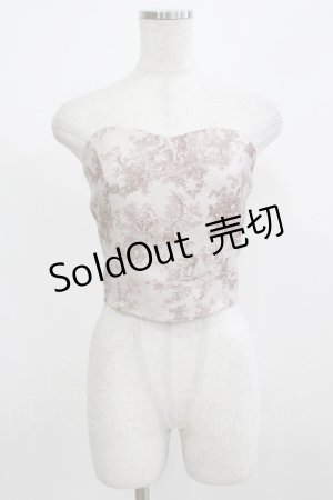 画像: an another angelus / トワル柄ビスチェ Free BEIGE H-26-02-23-061-CA-TO-NS-ZH