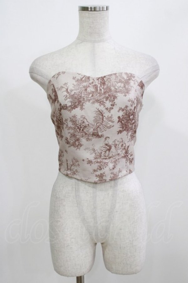 画像1: an another angelus / トワル柄ビスチェ Free BEIGE H-26-02-23-061-CA-TO-NS-ZH (1)