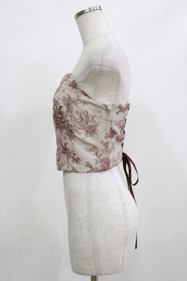 画像2: an another angelus / トワル柄ビスチェ Free BEIGE H-26-02-23-061-CA-TO-NS-ZH (2)