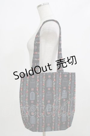 画像: metamorphose / 薔薇の聖堂 トートBAG  ランプブラック(Lamp Black) H-26-02-23-063-ME-BG-NS-ZH